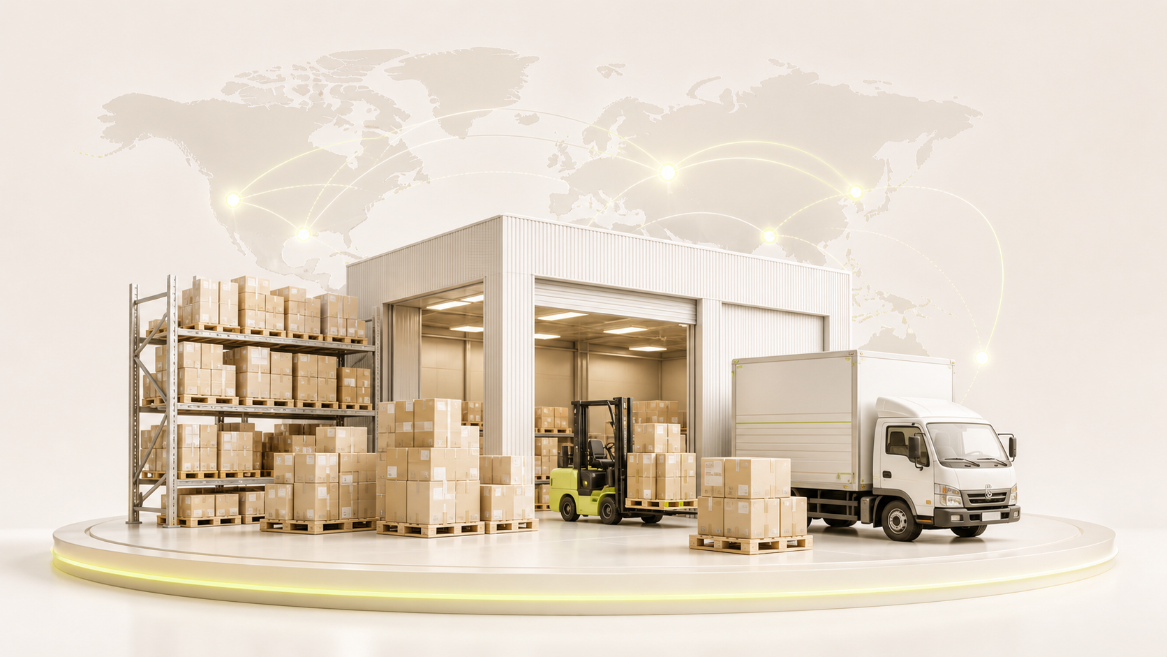 Global warehouse and logistics network